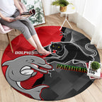 personalised-panthers-and-dolphins-round-carpet-sporty-version