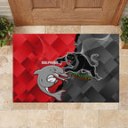 personalised-panthers-and-dolphins-rubber-doormat-sporty-version