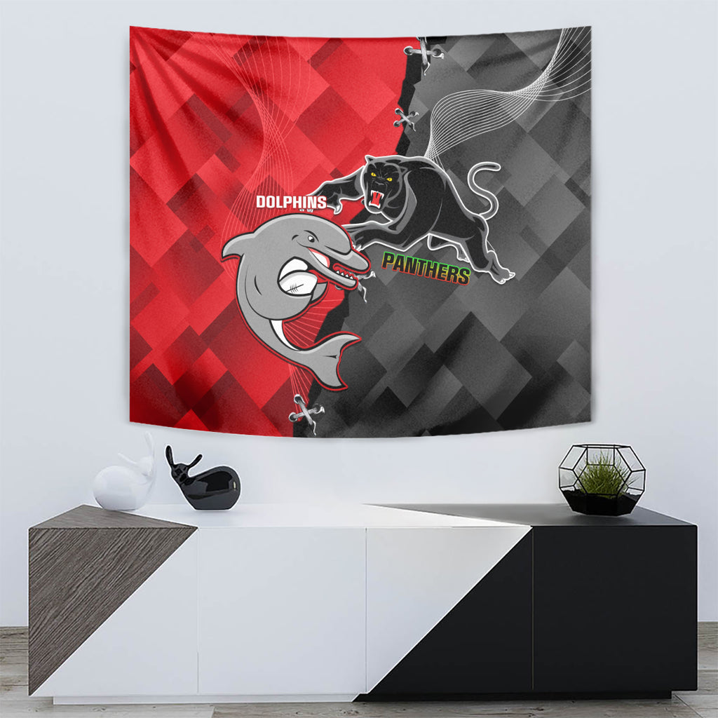 personalised-panthers-and-dolphins-tapestry-sporty-version