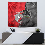 personalised-panthers-and-dolphins-tapestry-sporty-version