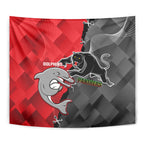 personalised-panthers-and-dolphins-tapestry-sporty-version
