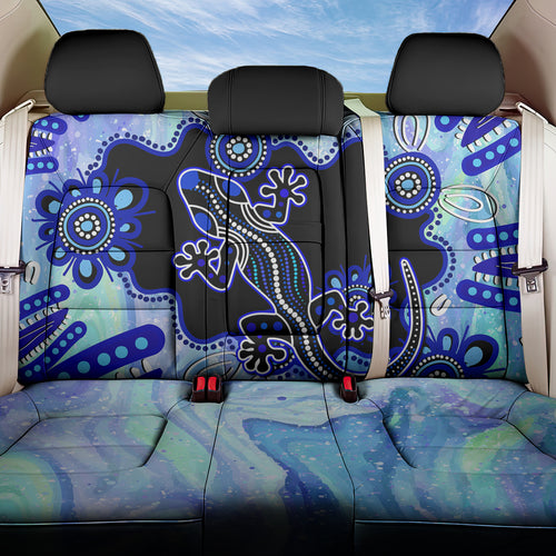 australia-back-car-seat-cover-aussie-opal-pattern-with-lizard-aboriginal-art-turquoise