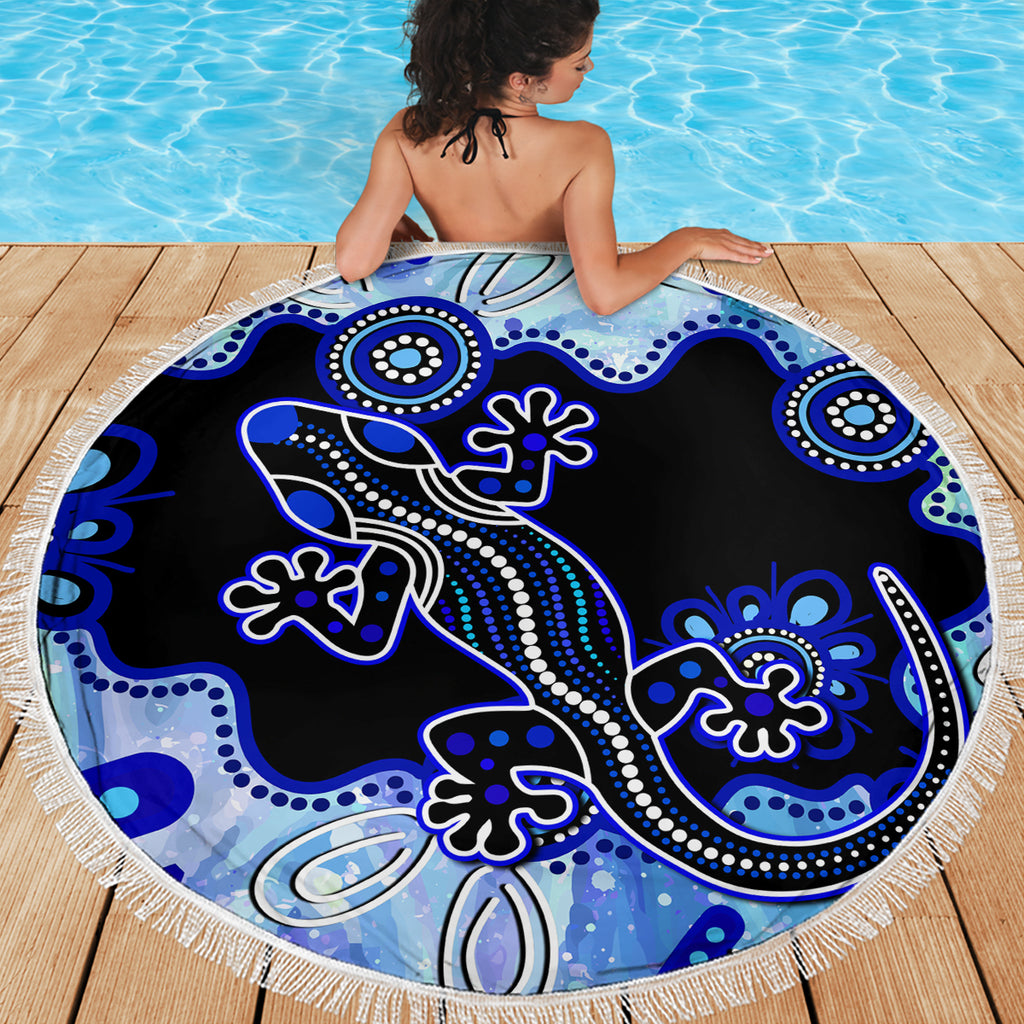 australia-beach-blanket-aussie-opal-pattern-with-lizard-aboriginal-art-turquoise