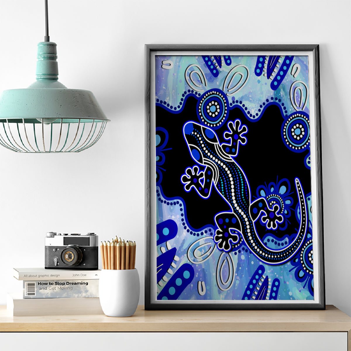 australia-canvas-wall-art-aussie-opal-pattern-with-lizard-aboriginal-art-turquoise