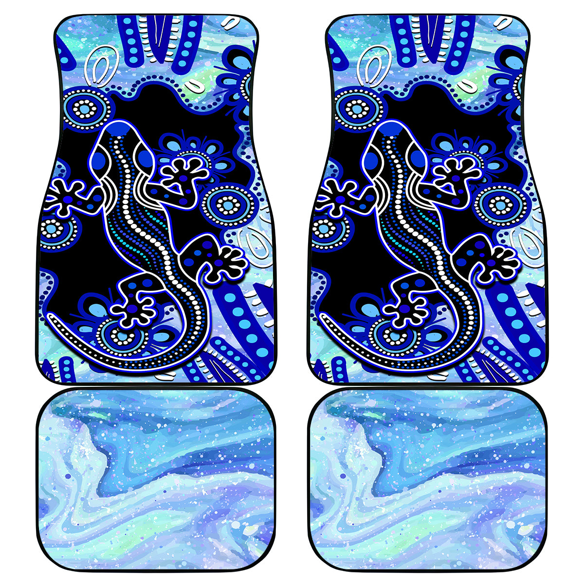 australia-car-mats-aussie-opal-pattern-with-lizard-aboriginal-art-turquoise