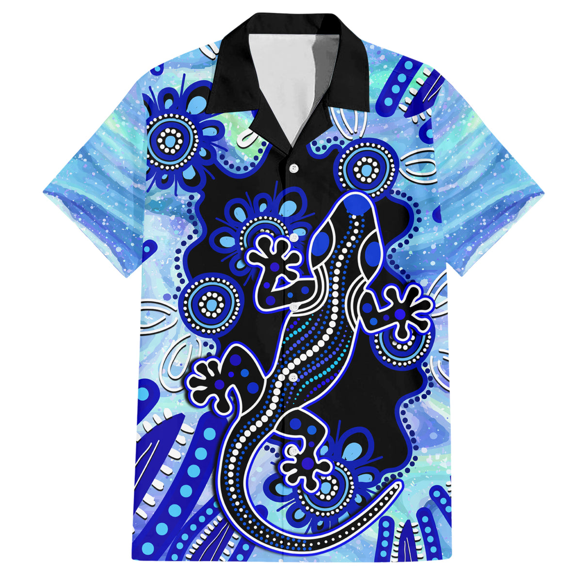 australia-hawaiian-shirt-aussie-opal-pattern-with-lizard-aboriginal-art-turquoise