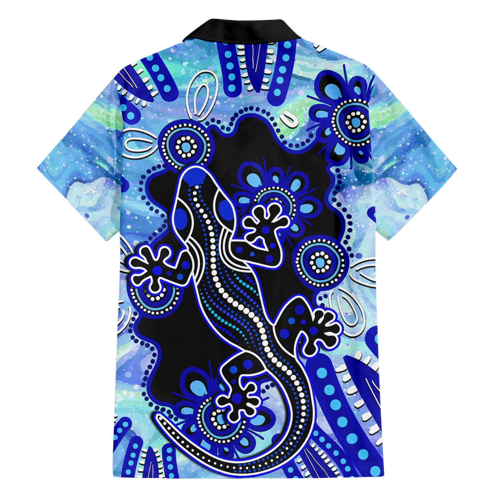 australia-hawaiian-shirt-aussie-opal-pattern-with-lizard-aboriginal-art-turquoise