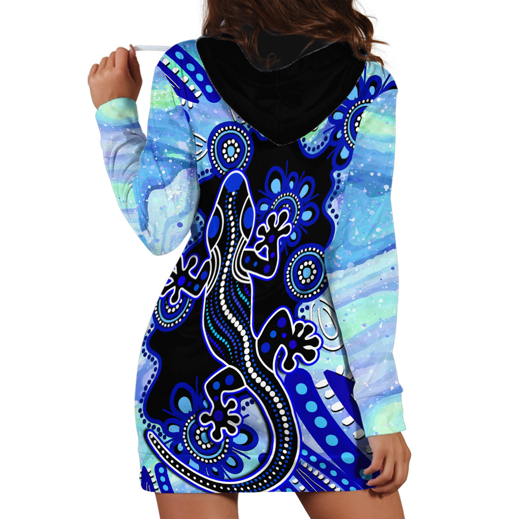 australia-hoodie-dress-aussie-opal-pattern-with-lizard-aboriginal-art-turquoise