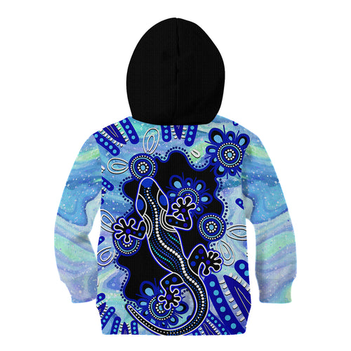 australia-kid-hoodie-aussie-opal-pattern-with-lizard-aboriginal-art-turquoise