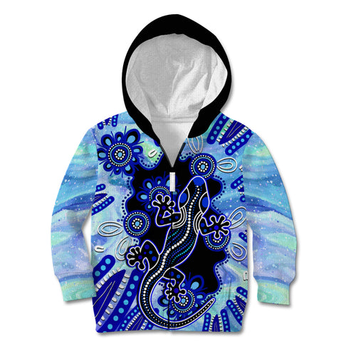 australia-kid-hoodie-aussie-opal-pattern-with-lizard-aboriginal-art-turquoise