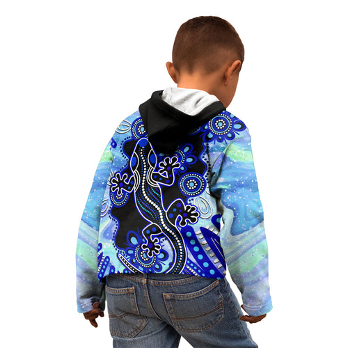 australia-kid-hoodie-aussie-opal-pattern-with-lizard-aboriginal-art-turquoise