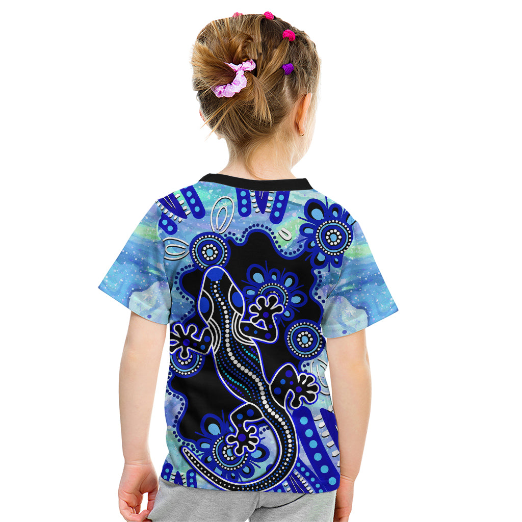 australia-kid-t-shirt-aussie-opal-pattern-with-lizard-aboriginal-art-turquoise