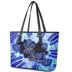 australia-leather-tote-bag-aussie-opal-pattern-with-lizard-aboriginal-art-turquoise