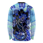 australia-long-sleeve-shirt-aussie-opal-pattern-with-lizard-aboriginal-art-turquoise