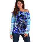 australia-off-shoulder-sweater-aussie-opal-pattern-with-lizard-aboriginal-art-turquoise