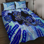 australia-quilt-bed-set-aussie-opal-pattern-with-lizard-aboriginal-art-turquoise
