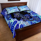 australia-quilt-bed-set-aussie-opal-pattern-with-lizard-aboriginal-art-turquoise