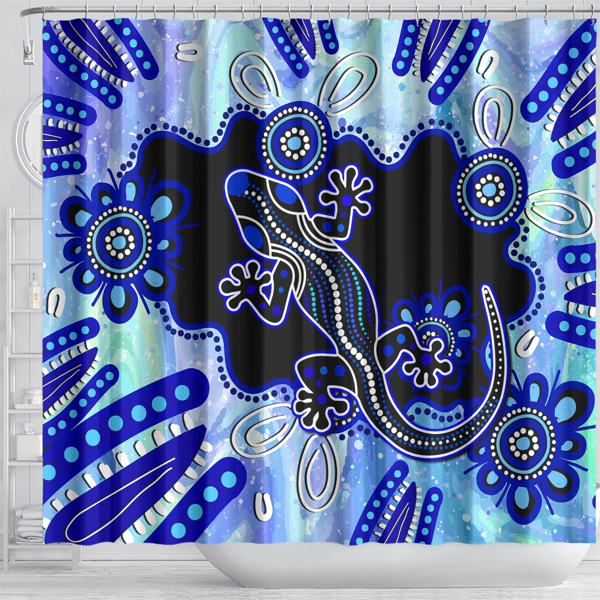 australia-shower-curtain-aussie-opal-pattern-with-lizard-aboriginal-art-turquoise