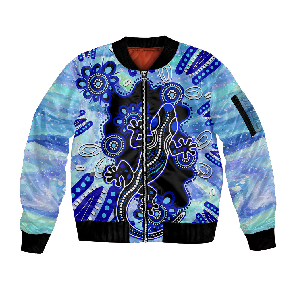 australia-sleeve-zip-bomber-jacket-aussie-opal-pattern-with-lizard-aboriginal-art-turquoise