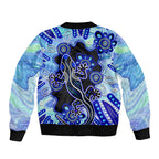 australia-sleeve-zip-bomber-jacket-aussie-opal-pattern-with-lizard-aboriginal-art-turquoise