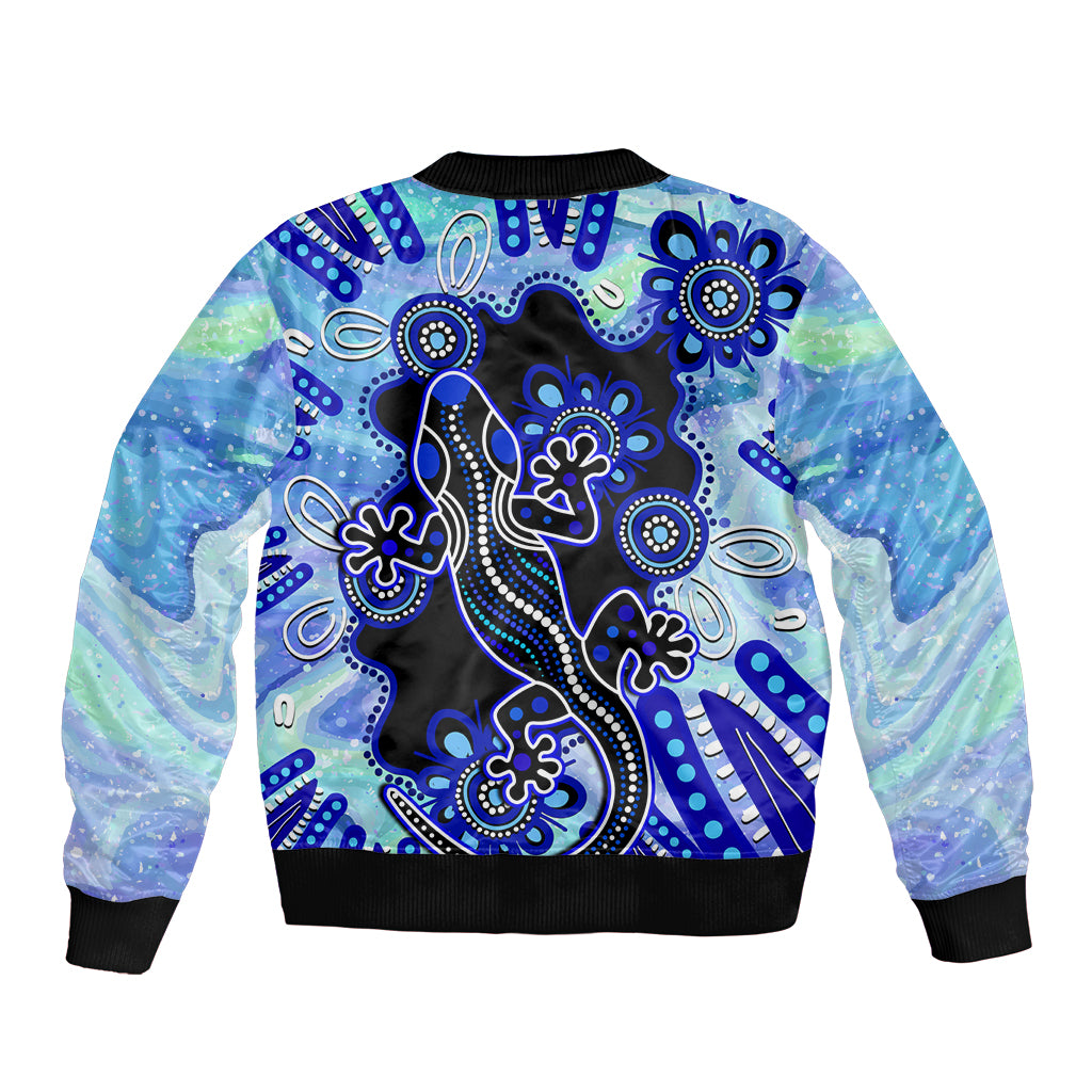australia-sleeve-zip-bomber-jacket-aussie-opal-pattern-with-lizard-aboriginal-art-turquoise
