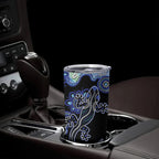 Australia Tumbler Cup Aussie Opal Pattern With Lizard Aboriginal Art - Turquoise
