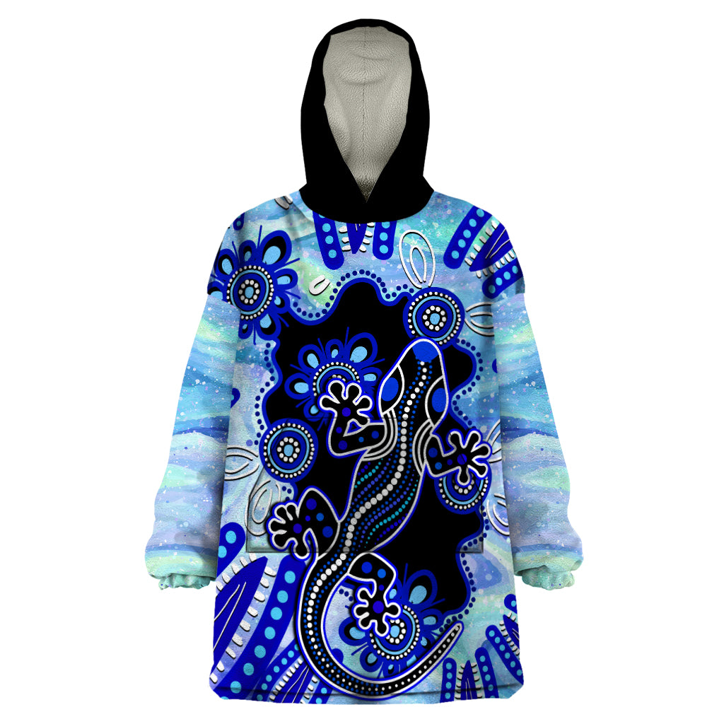australia-wearable-blanket-hoodie-aussie-opal-pattern-with-lizard-aboriginal-art-turquoise