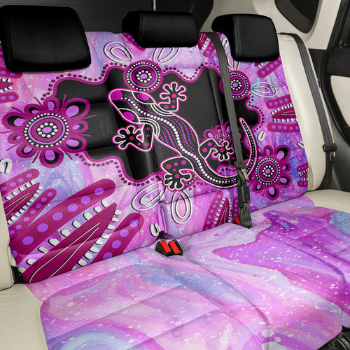 australia-back-car-seat-cover-aussie-opal-pattern-with-lizard-aboriginal-art-pink