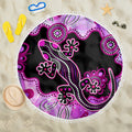 australia-beach-blanket-aussie-opal-pattern-with-lizard-aboriginal-art-pink