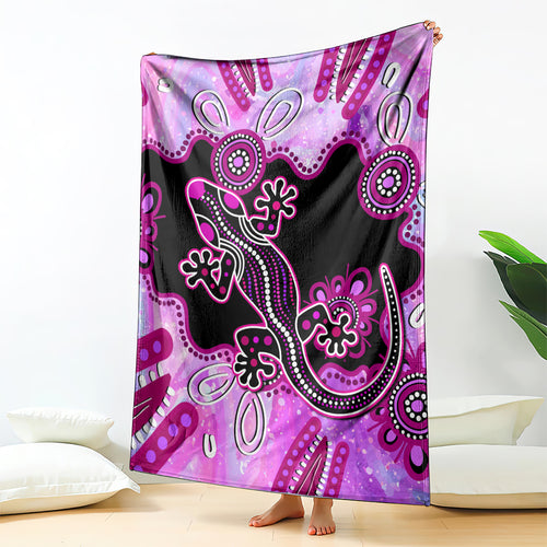 australia-blanket-aussie-opal-pattern-with-lizard-aboriginal-art-pink