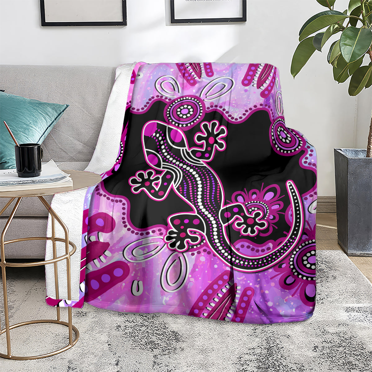 australia-blanket-aussie-opal-pattern-with-lizard-aboriginal-art-pink