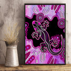 australia-canvas-wall-art-aussie-opal-pattern-with-lizard-aboriginal-art-pink