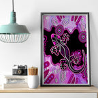 australia-canvas-wall-art-aussie-opal-pattern-with-lizard-aboriginal-art-pink
