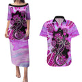 australia-couples-matching-puletasi-dress-and-hawaiian-shirt-aussie-opal-pattern-with-lizard-aboriginal-art-pink