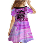 australia-family-matching-mermaid-dress-and-hawaiian-shirt-aussie-opal-pattern-with-lizard-aboriginal-art-pink