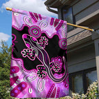 australia-garden-flag-aussie-opal-pattern-with-lizard-aboriginal-art-pink