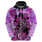 australia-hoodie-aussie-opal-pattern-with-lizard-aboriginal-art-pink