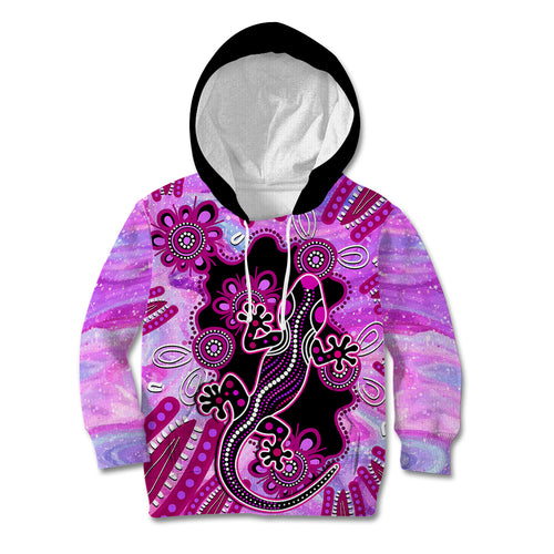 australia-kid-hoodie-aussie-opal-pattern-with-lizard-aboriginal-art-pink