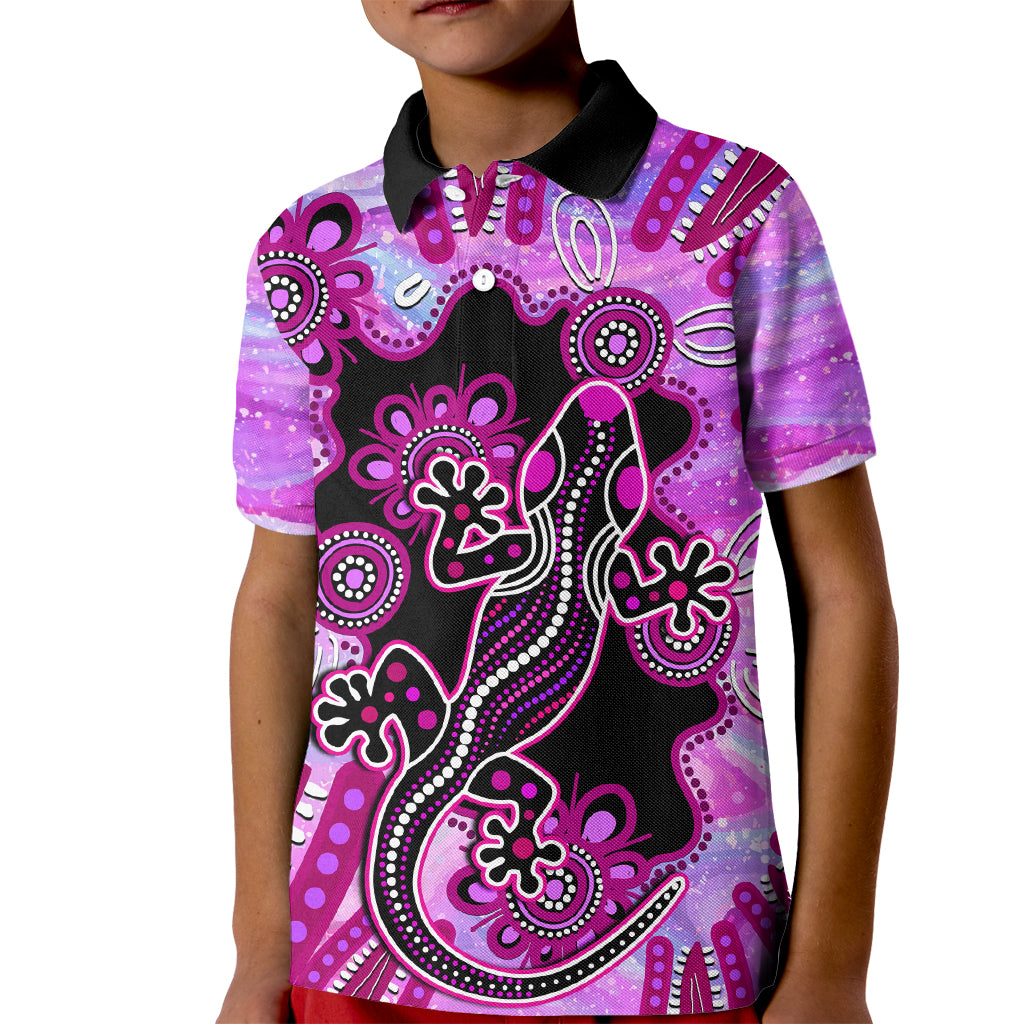 australia-kid-polo-shirt-aussie-opal-pattern-with-lizard-aboriginal-art-pink