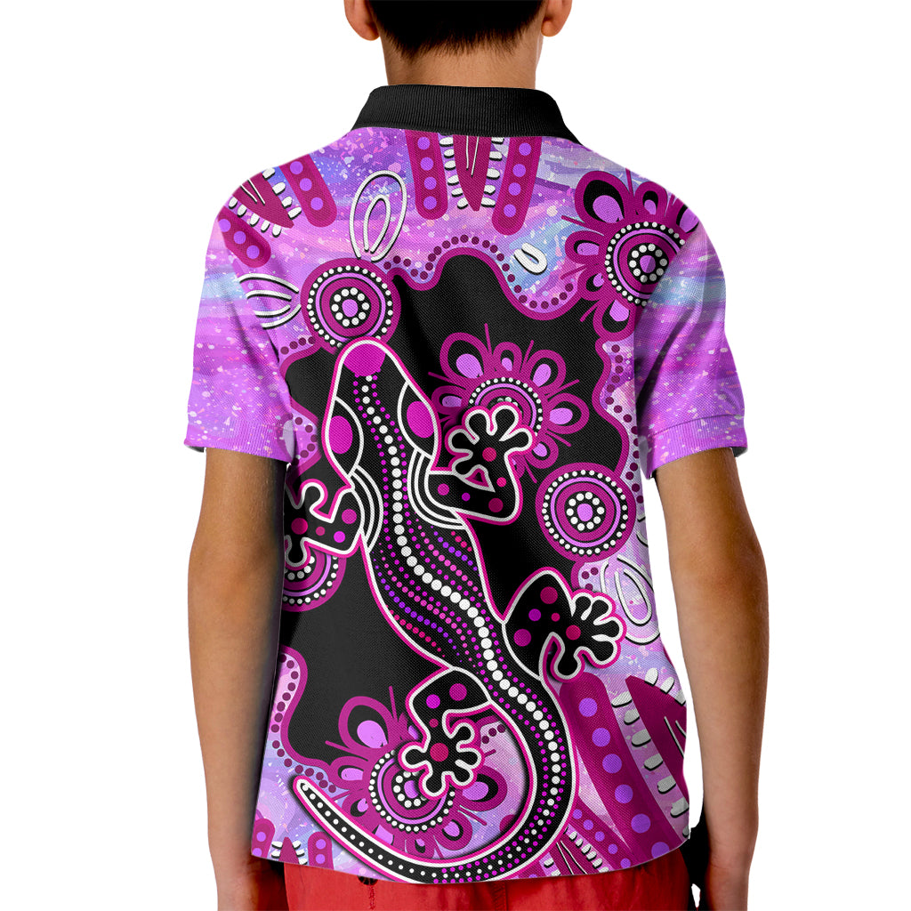 australia-kid-polo-shirt-aussie-opal-pattern-with-lizard-aboriginal-art-pink