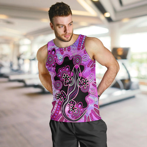 australia-men-tank-top-aussie-opal-pattern-with-lizard-aboriginal-art-pink