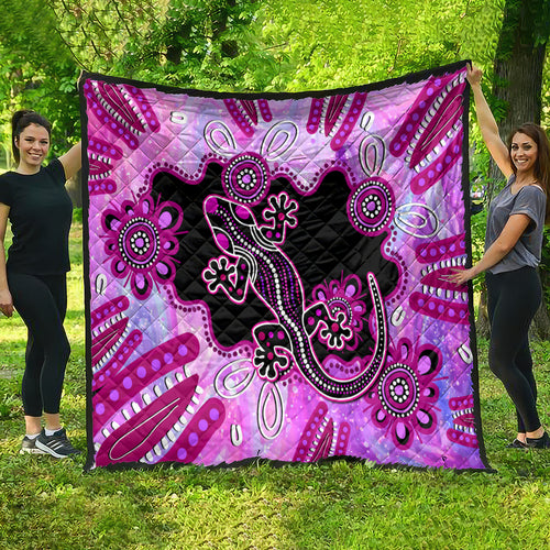 australia-quilt-aussie-opal-pattern-with-lizard-aboriginal-art-pink