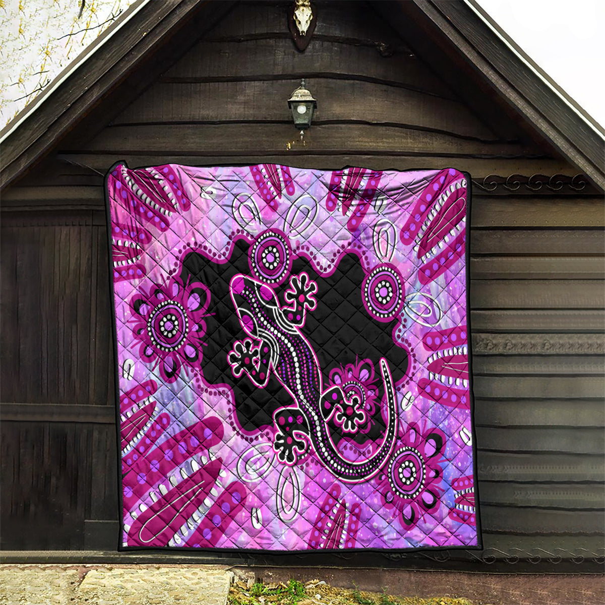 australia-quilt-aussie-opal-pattern-with-lizard-aboriginal-art-pink