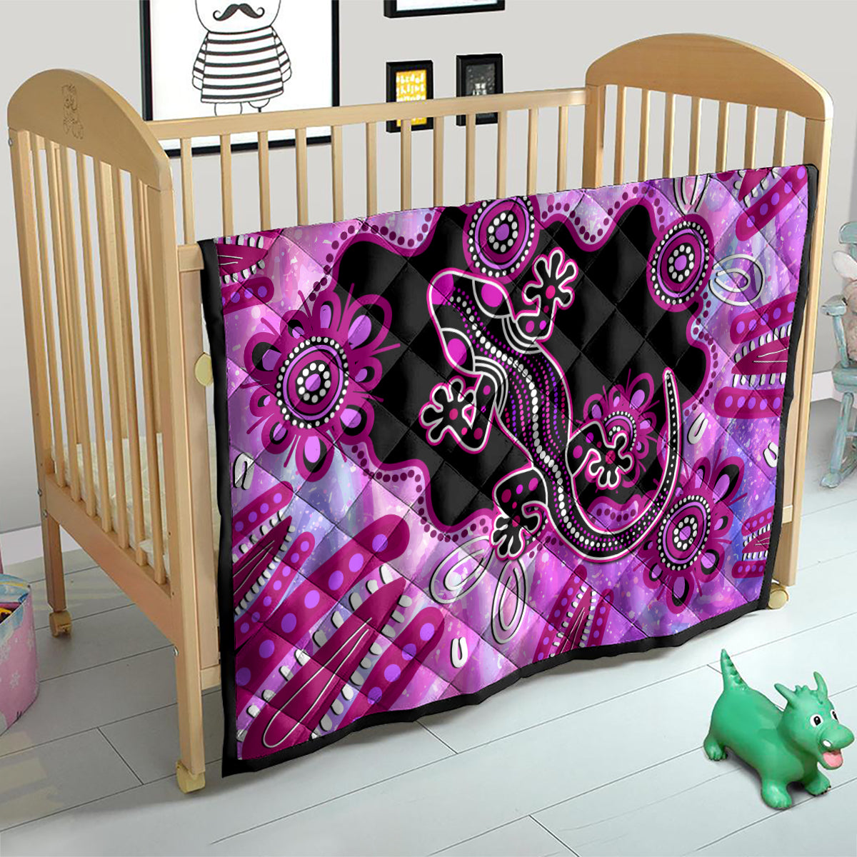 australia-quilt-aussie-opal-pattern-with-lizard-aboriginal-art-pink
