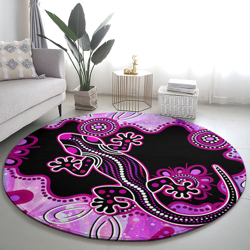 australia-round-carpet-aussie-opal-pattern-with-lizard-aboriginal-art-pink
