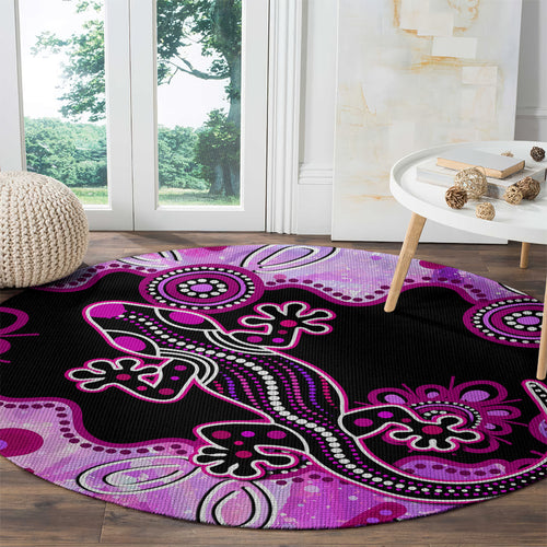 australia-round-carpet-aussie-opal-pattern-with-lizard-aboriginal-art-pink