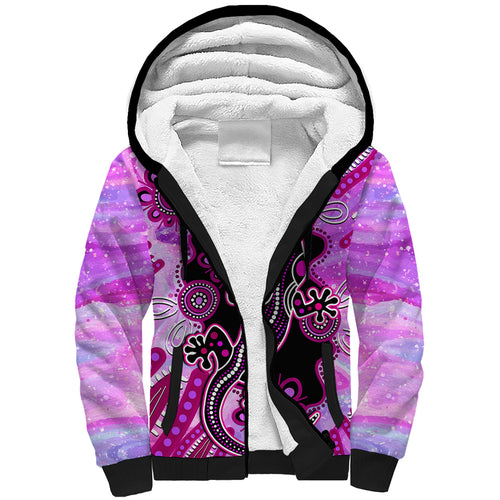 australia-sherpa-hoodie-aussie-opal-pattern-with-lizard-aboriginal-art-pink