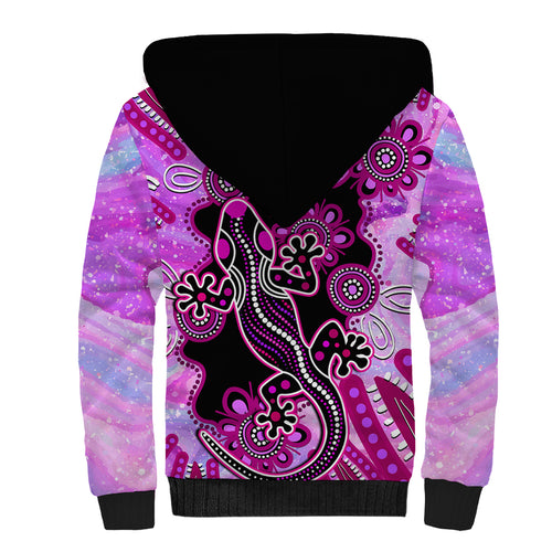 australia-sherpa-hoodie-aussie-opal-pattern-with-lizard-aboriginal-art-pink