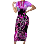 australia-short-sleeve-bodycon-dress-aussie-opal-pattern-with-lizard-aboriginal-art-pink