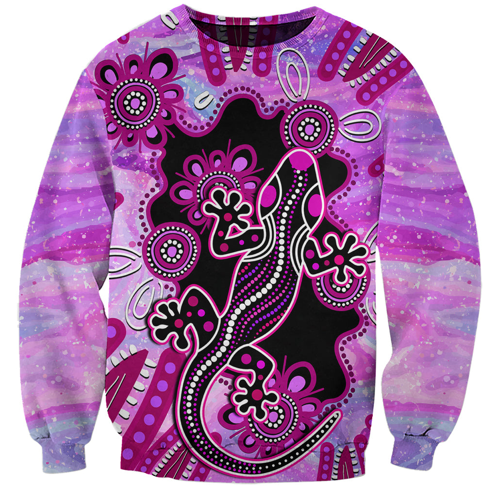 australia-sweatshirt-aussie-opal-pattern-with-lizard-aboriginal-art-pink